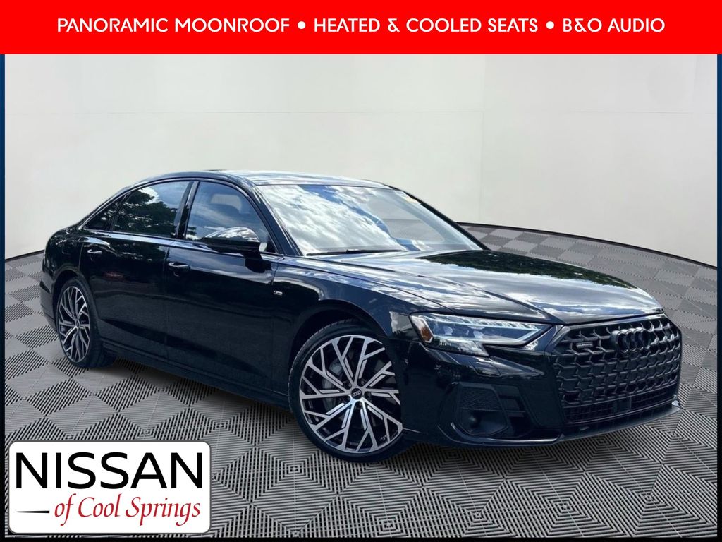 Mythos Black Metallic 2024 Audi A8 Sedan All-Wheel Drive 8-Speed Automatic