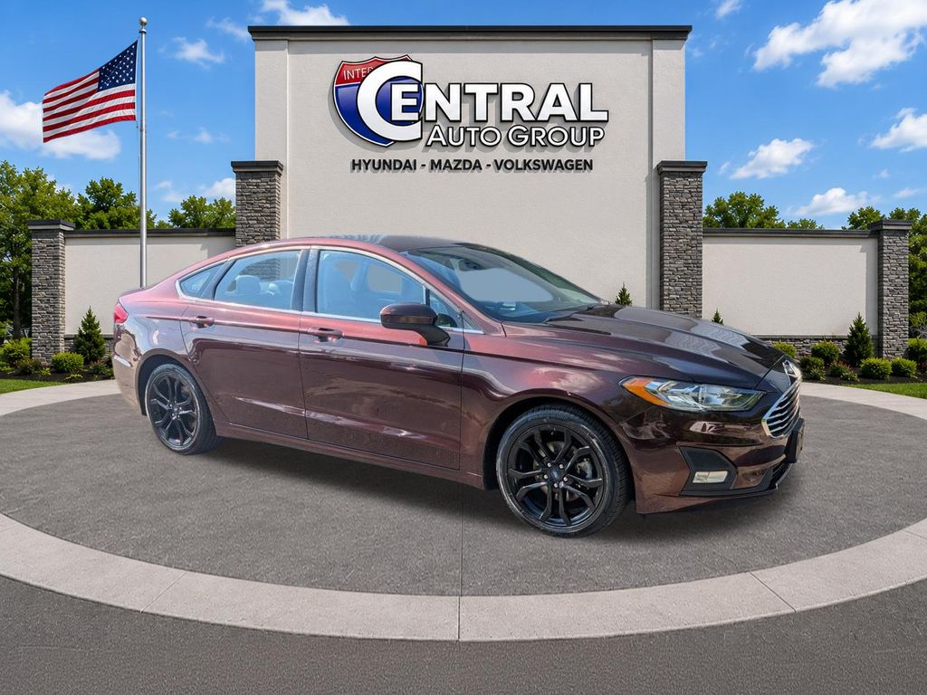 Red (Copper Metallic) 2019 Ford Fusion Sedan Front-Wheel Drive 6-Speed Automatic