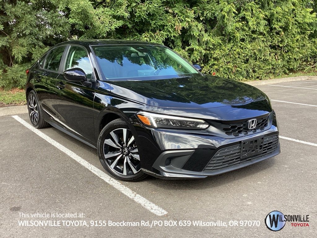 Black 2024 Honda Civic Hatchback EX-L FWD Hatchback Front-Wheel Drive Continuously Variable Transmission