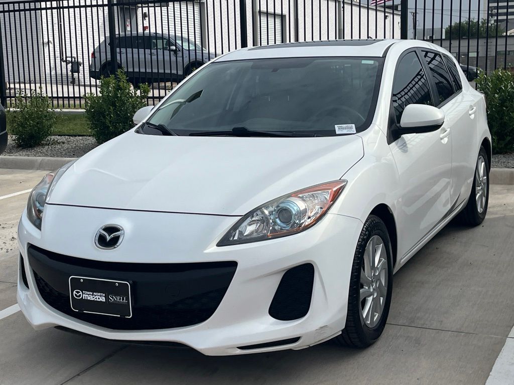 Crystal White Pearl 2012 Mazda MAZDA3 Hatchback Front-Wheel Drive 6-Speed Automatic