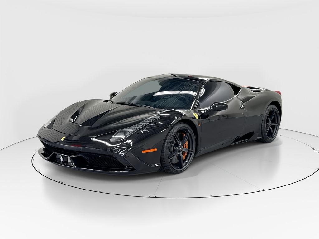 Nero Daytona 2015 Ferrari 458 Coupe Rear-Wheel Drive 7-Speed Dual Clutch