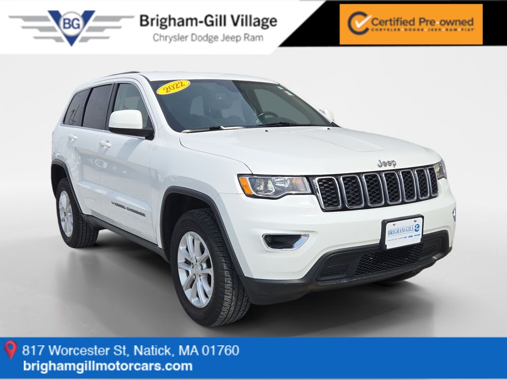Bright White Clearcoat 2022 Jeep Grand Cherokee SUV / Crossover Four-Wheel Drive 8-Speed Automatic