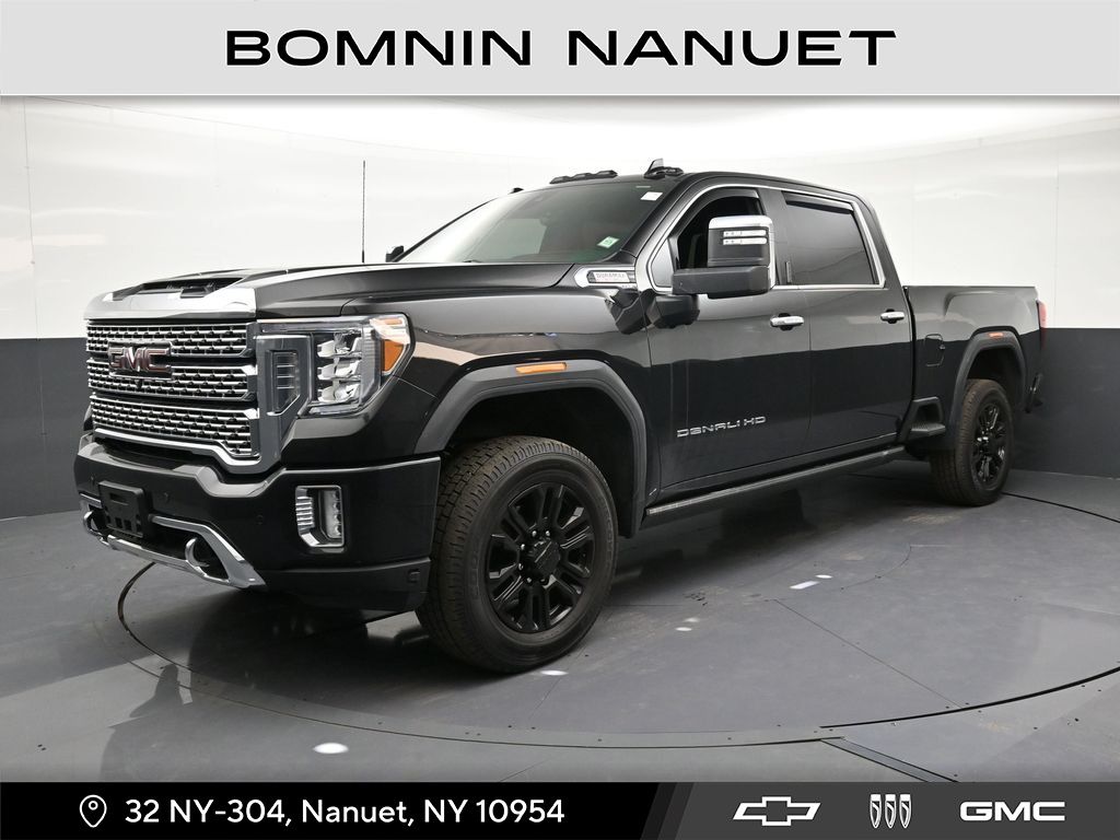 Black (Ebony Twilight Metallic) 2023 GMC Sierra 2500HD Pickup Truck Four-Wheel Drive Automatic