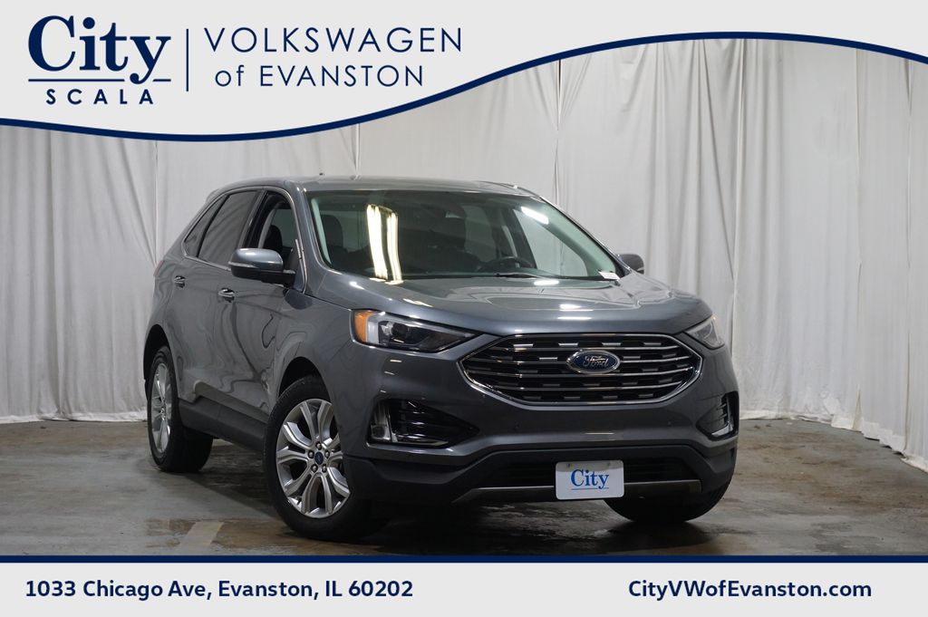 Gray Metallic 2022 Ford Edge SUV / Crossover All-Wheel Drive 8-Speed Automatic