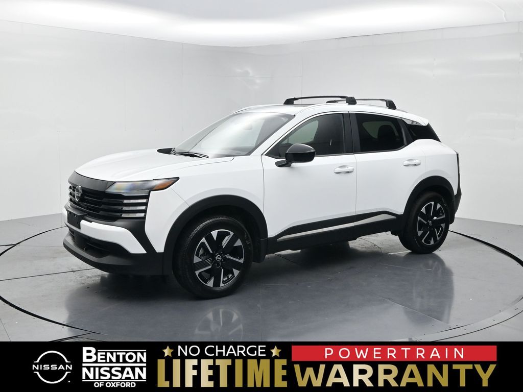 White (Fresh Powder) 2026 Nissan Kicks SUV / Crossover All-Wheel Drive Continuously Variable Transmission