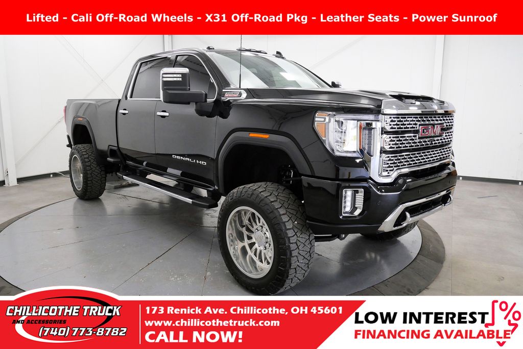 Onyx Black 2021 GMC Sierra 2500HD Denali Crew Cab 4WD Pickup Truck Four-Wheel Drive Automatic