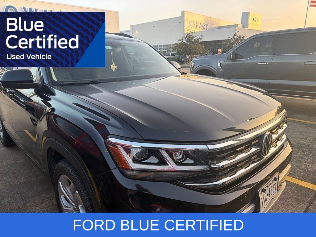 2021 Volkswagen Atlas 3.6L V6 SE w/Technology Black at Bayway Cadillac of The Woodlands