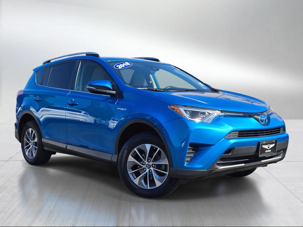 Electric Storm Blue 2018 Toyota RAV4 Hybrid SUV / Crossover All-Wheel Drive Continuously Variable Transmission