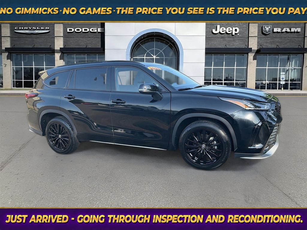 Midnight Black Metallic 2025 Toyota Highlander SUV / Crossover All-Wheel Drive 8-Speed Automatic