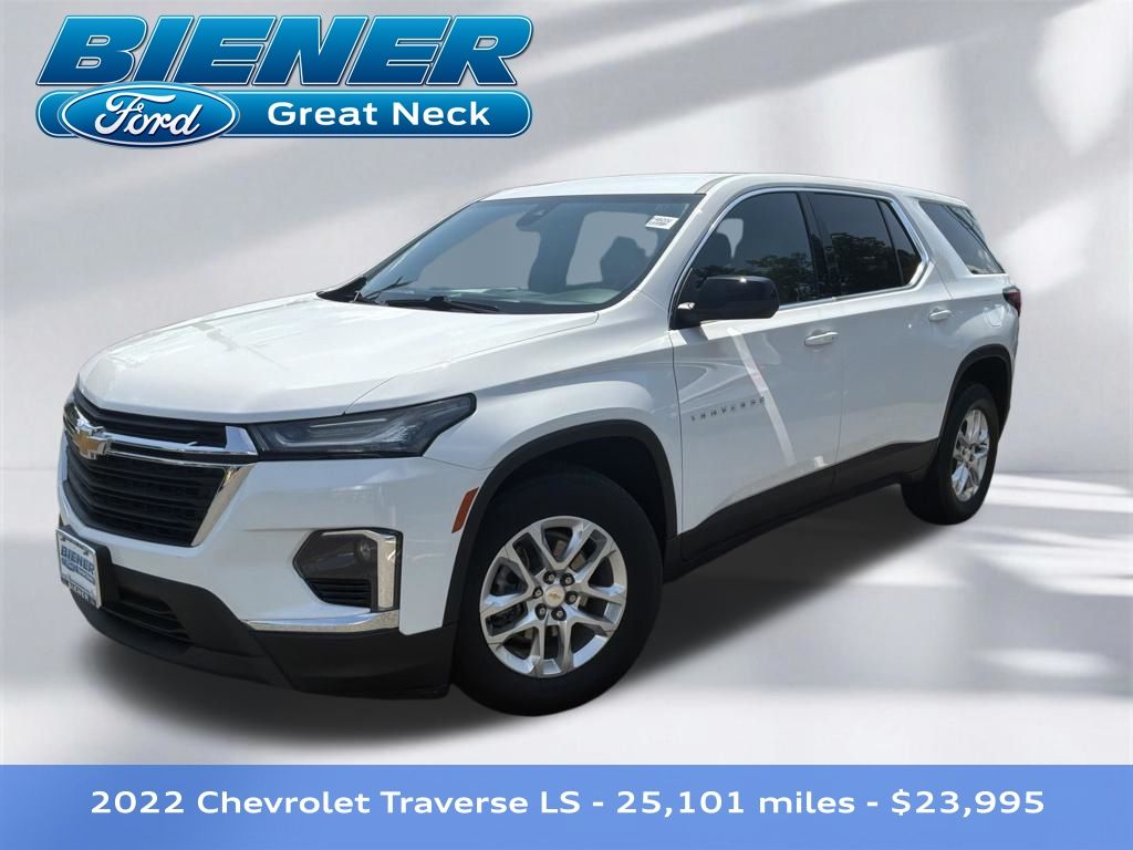 Summit White 2022 Chevrolet Traverse SUV / Crossover Four-Wheel Drive 9-Speed Automatic