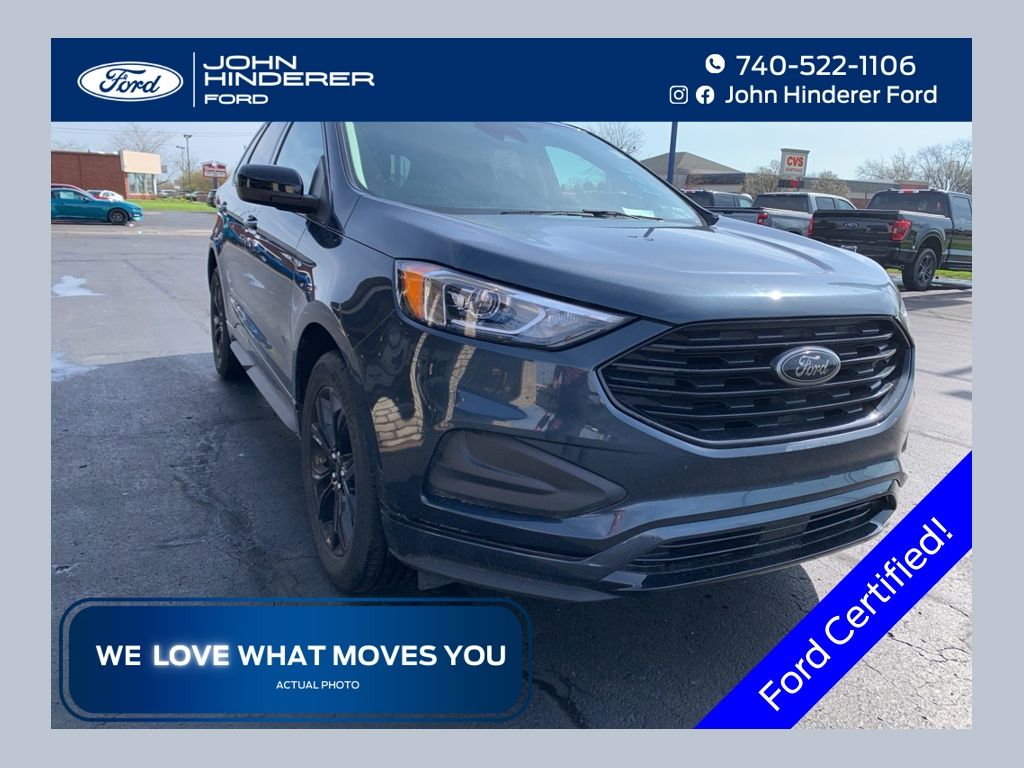Blue Metallic 2023 Ford Edge SUV / Crossover All-Wheel Drive 8-Speed Automatic