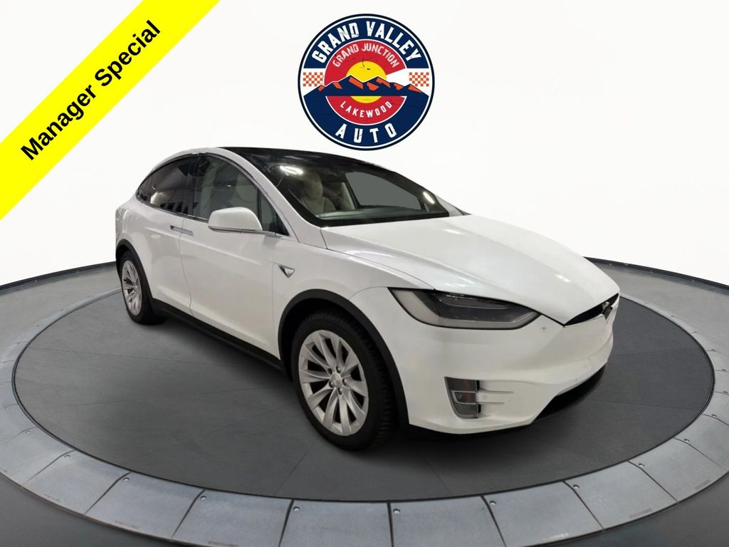 Pearl White Multi-Coat 2017 Tesla Model X SUV / Crossover All-Wheel Drive Automatic