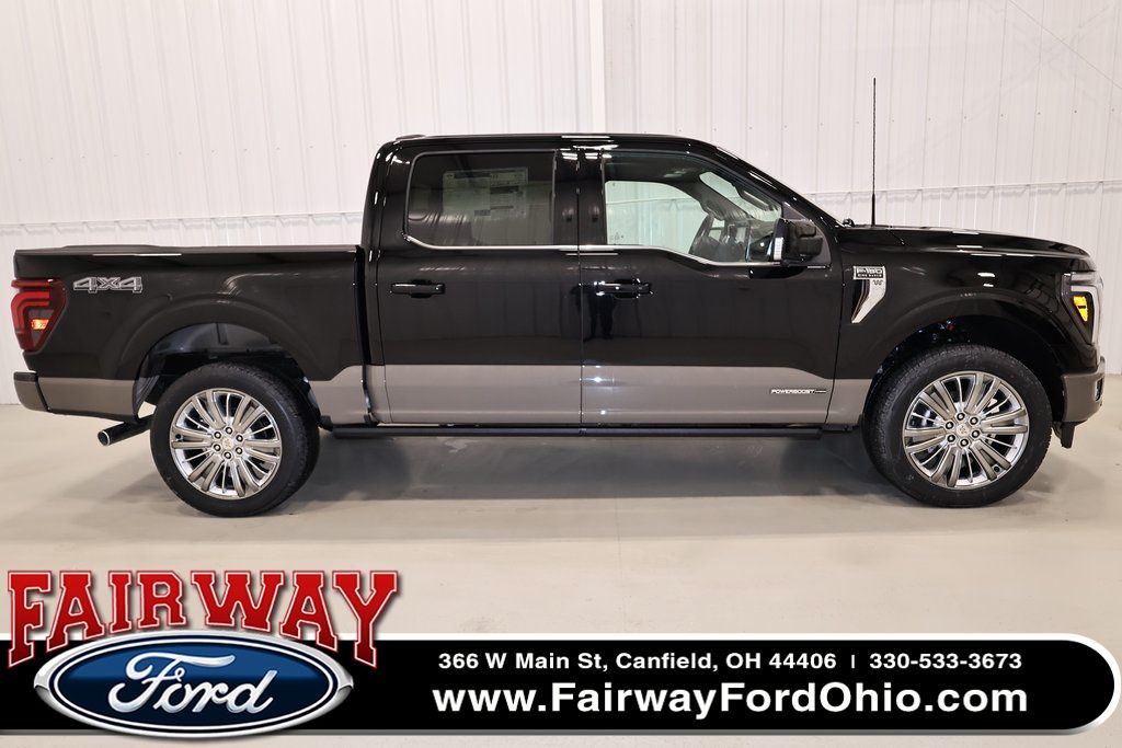 Agate Black Metallic 2026 Ford F-150 King Ranch SuperCrew 4WD Pickup Truck Four-Wheel Drive Automatic