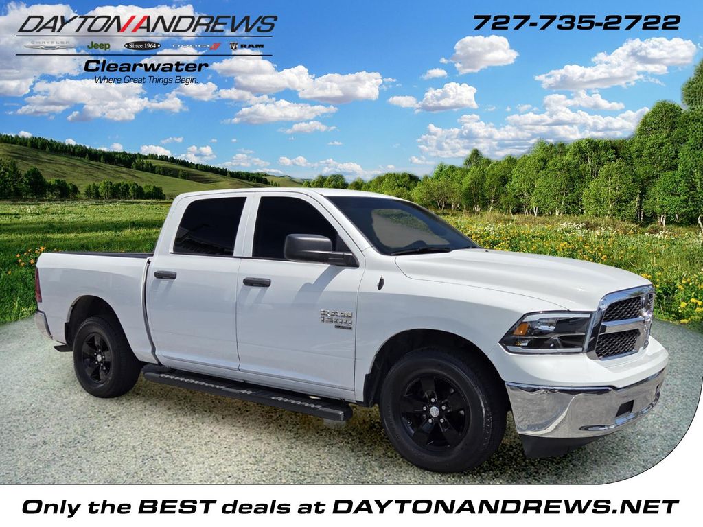 Bright White Clearcoat 2022 RAM 1500 Classic SLT Crew Cab RWD Pickup Truck 4X2 8-Speed Automatic