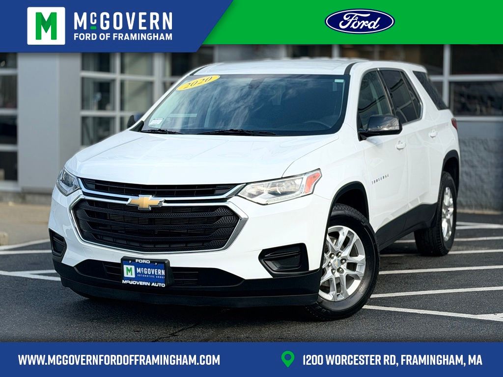 Summit White 2020 Chevrolet Traverse SUV / Crossover Four-Wheel Drive 9-Speed Automatic