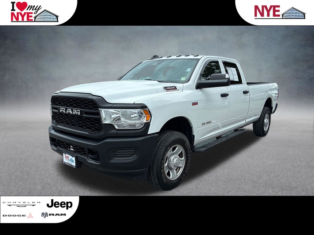 Bright White Clearcoat 2021 RAM 3500 Pickup Truck Four-Wheel Drive 8-Speed Automatic