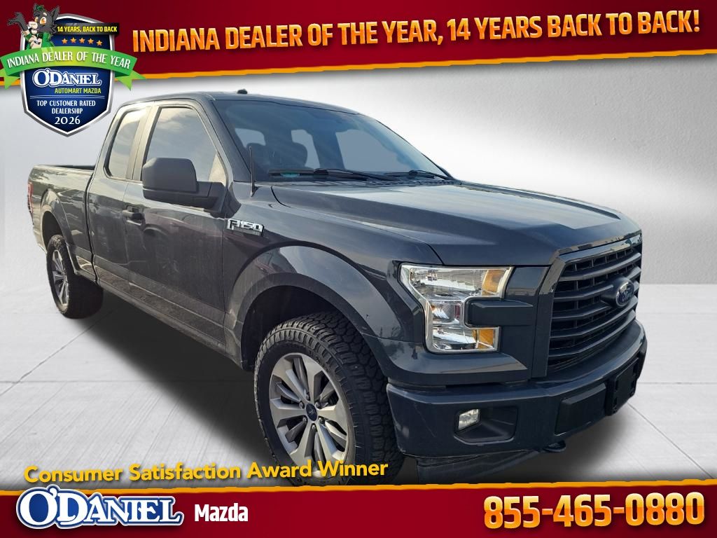 Lithium Gray 2017 Ford F-150 XL SuperCab 4WD Pickup Truck Four-Wheel Drive 6-Speed Automatic