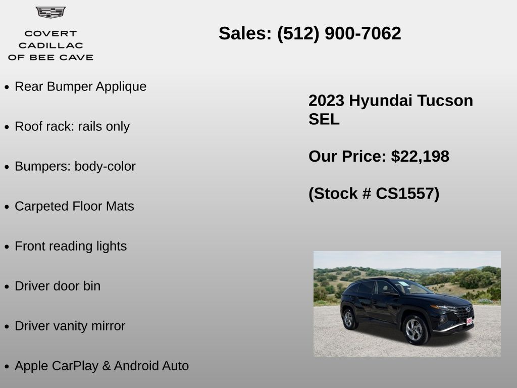 Used Car 2023 Hyundai Tucson  Sel For Sale Under $25,000 In Austin, Texas