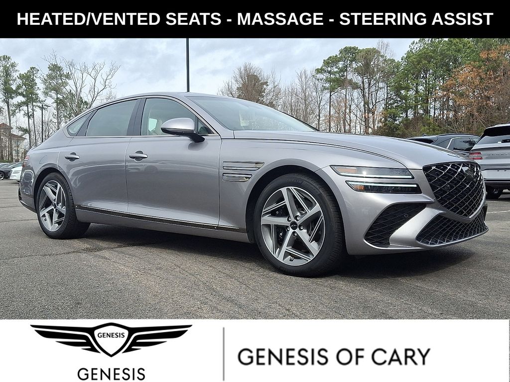 Savile Silver 2025 Genesis G80 3.5T Sport Advanced AWD Sedan All-Wheel Drive 8-Speed Automatic