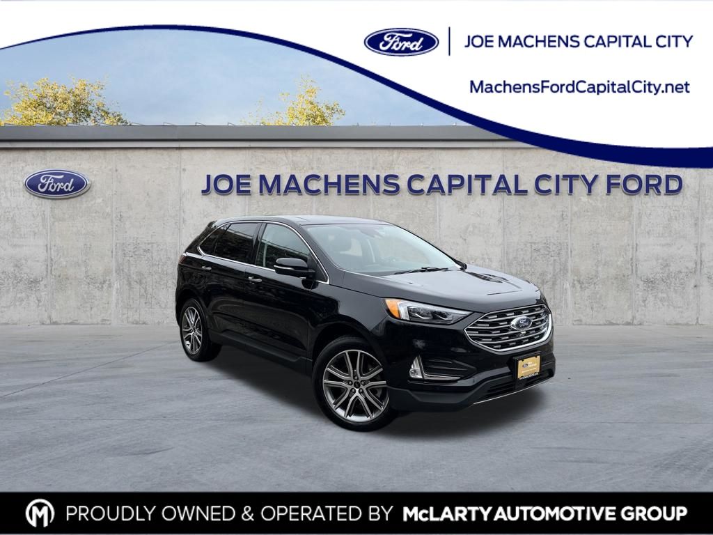 Black Metallic 2024 Ford Edge Titanium AWD SUV / Crossover All-Wheel Drive 8-Speed Automatic