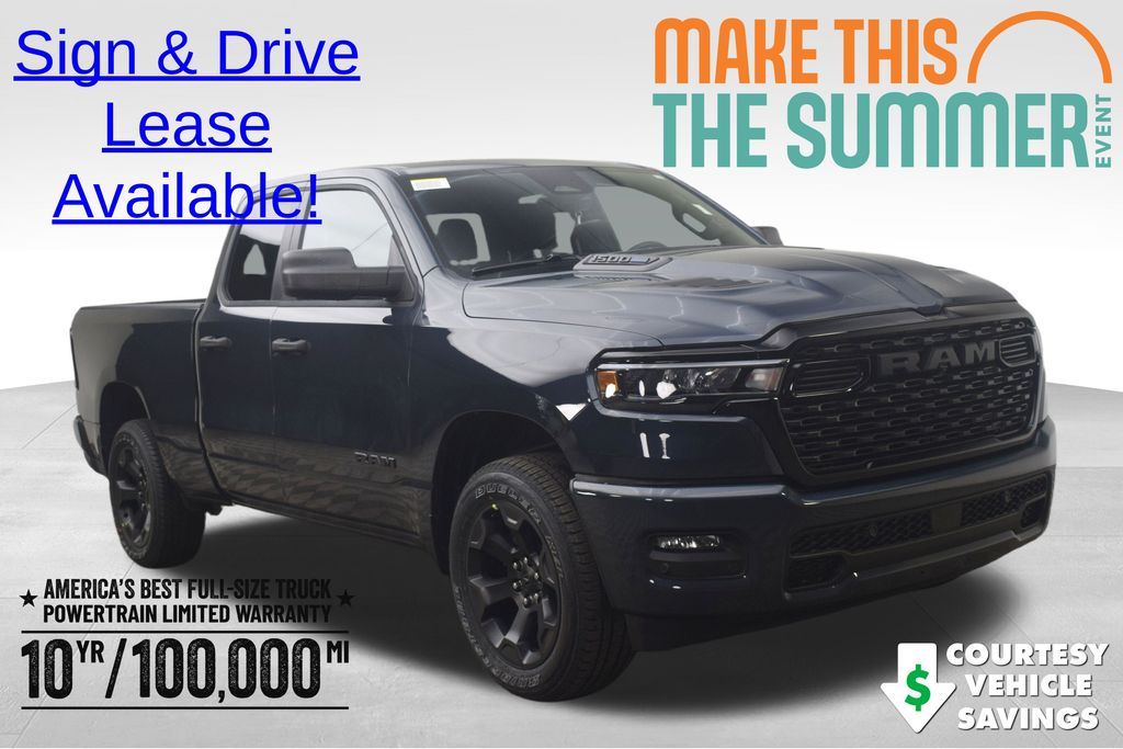 Forged Blue Metallic 2026 RAM 1500 Express Quad Cab 4WD Pickup Truck Four-Wheel Drive 8-Speed Automatic