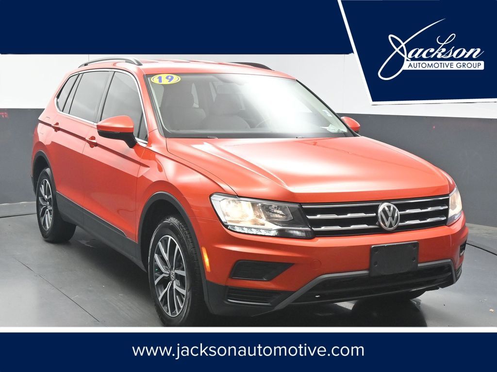 Orange Metallic 2019 Volkswagen Tiguan SUV / Crossover Front-Wheel Drive 8-Speed Automatic