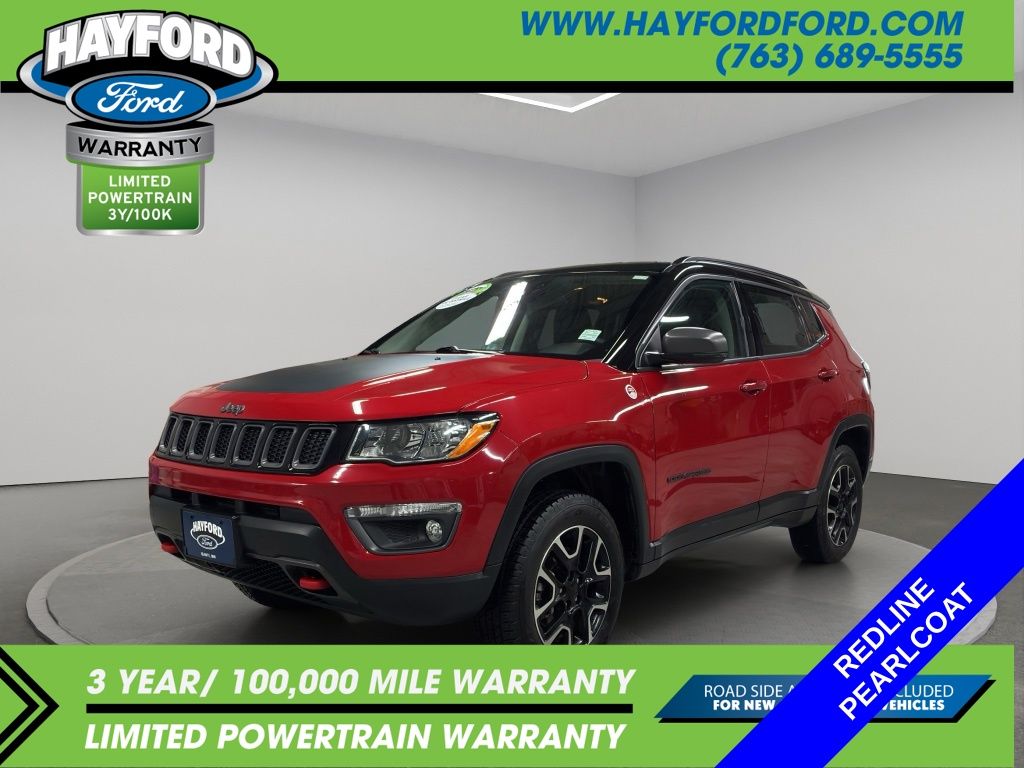 Redline Pearlcoat 2021 Jeep Compass SUV / Crossover Four-Wheel Drive 9-Speed Automatic