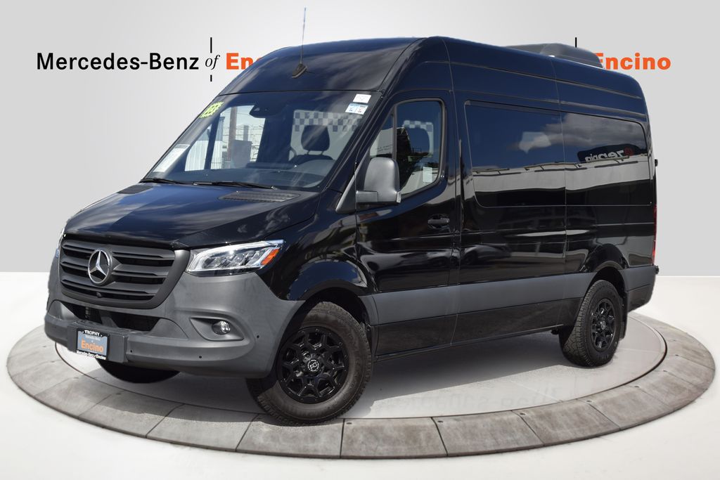 Obsidian Black Metallic 2023 Mercedes-Benz Sprinter 2500 144 Passenger Van RWD Van Rear-Wheel Drive 9-Speed Automatic