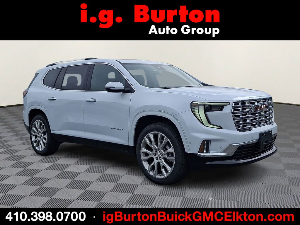 Glacier White 2026 GMC Acadia SUV / Crossover Front-Wheel Drive 8-Speed Automatic