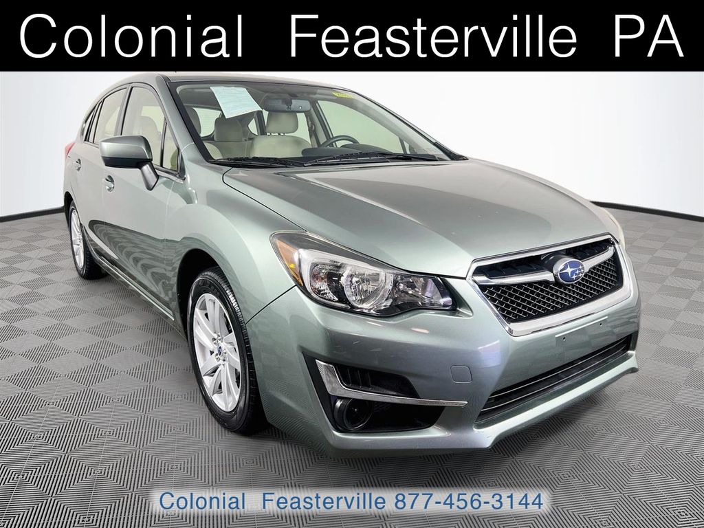 Jasmine Green Metallic 2016 Subaru Impreza Hatchback All-Wheel Drive Continuously Variable Transmission