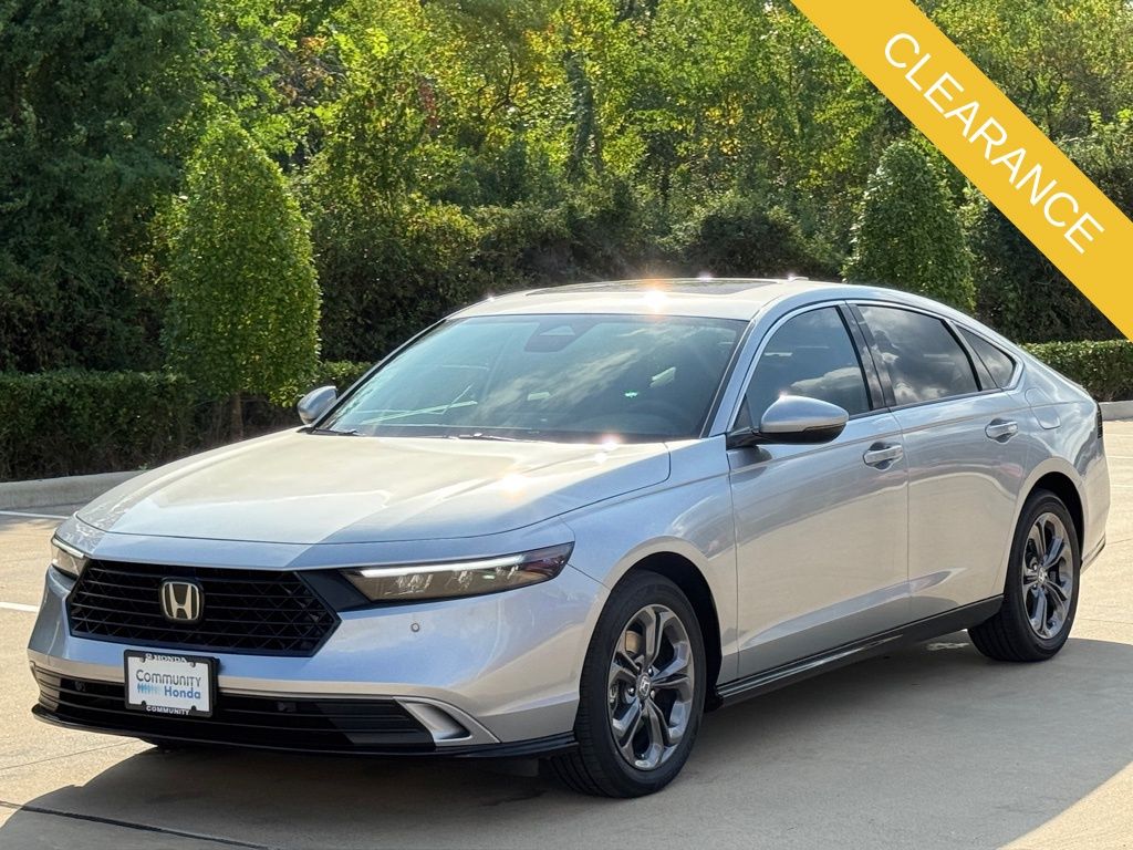 2025 Honda Accord Hybrid EX-L Silver at Classic Honda Galveston