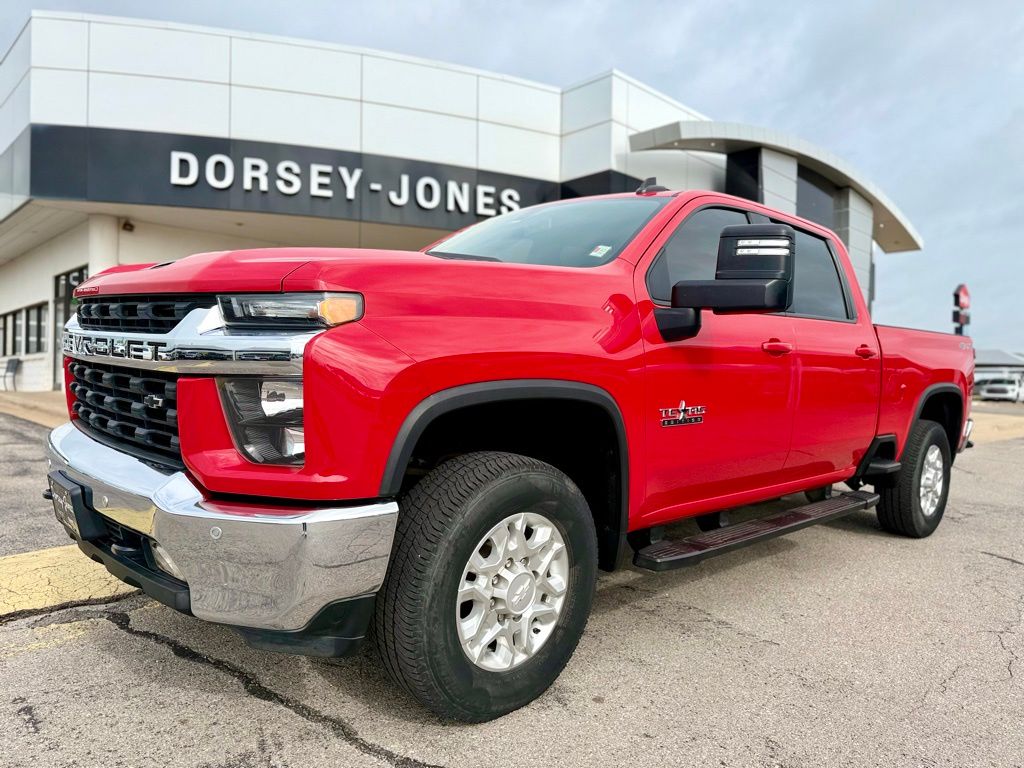 Red 2020 Chevrolet Silverado 2500HD LT Crew Cab 4WD Pickup Truck Four-Wheel Drive 6-Speed Automatic
