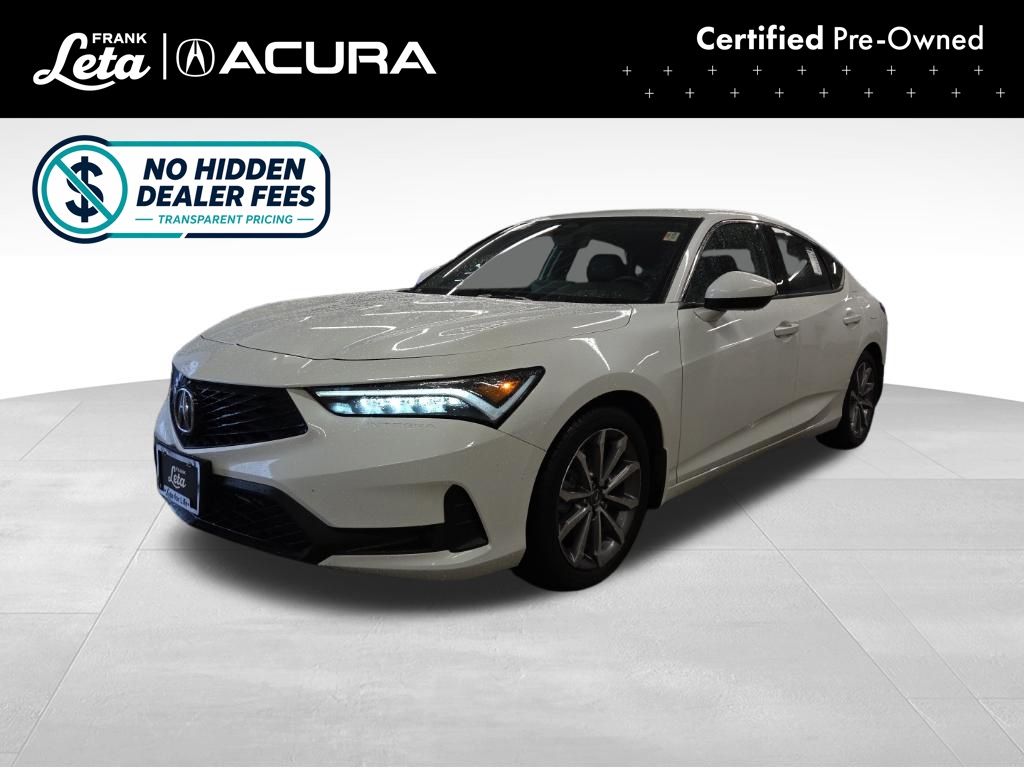 Platinum White Pearl 2024 Acura Integra FWD Sedan Front-Wheel Drive Continuously Variable Transmission