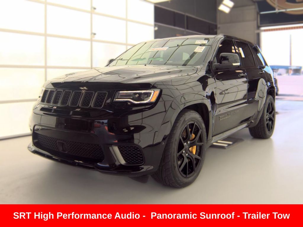 Diamond Black Crystal Pearlcoat 2018 Jeep Grand Cherokee Trackhawk 4WD SUV / Crossover Four-Wheel Drive 8-Speed Automatic