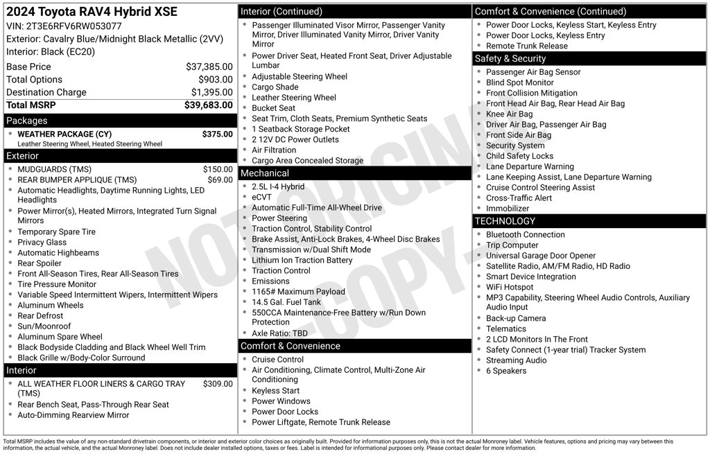 Certified Used 2024 Blue Toyota XSE image 2