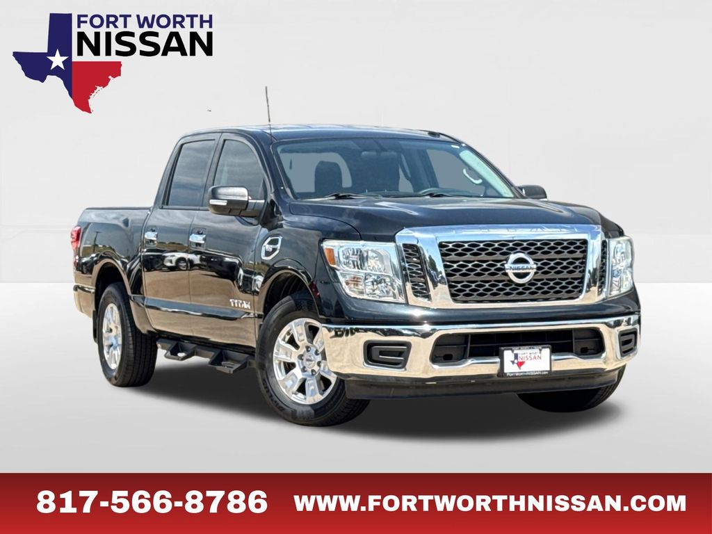 Gray (Magnetic Black) 2017 Nissan Titan Pickup Truck 4X2 7-Speed Automatic