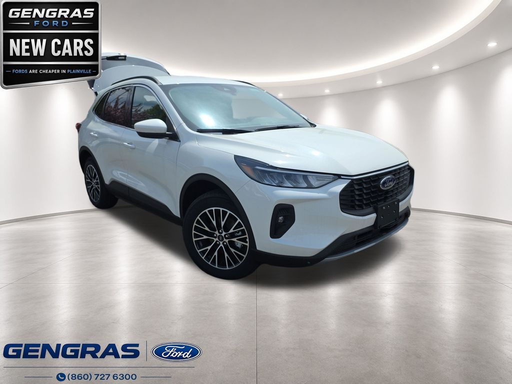 White Metallic 2025 Ford Escape Hybrid Plug-in SUV / Crossover Front-Wheel Drive Continuously Variable Transmission