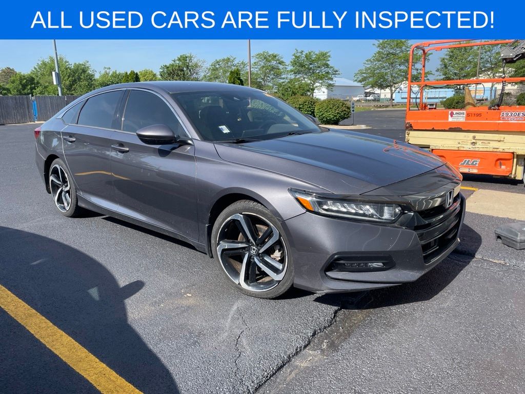 Lunar Silver Metallic 2018 Honda Accord Sedan Front-Wheel Drive Continuously Variable Transmission