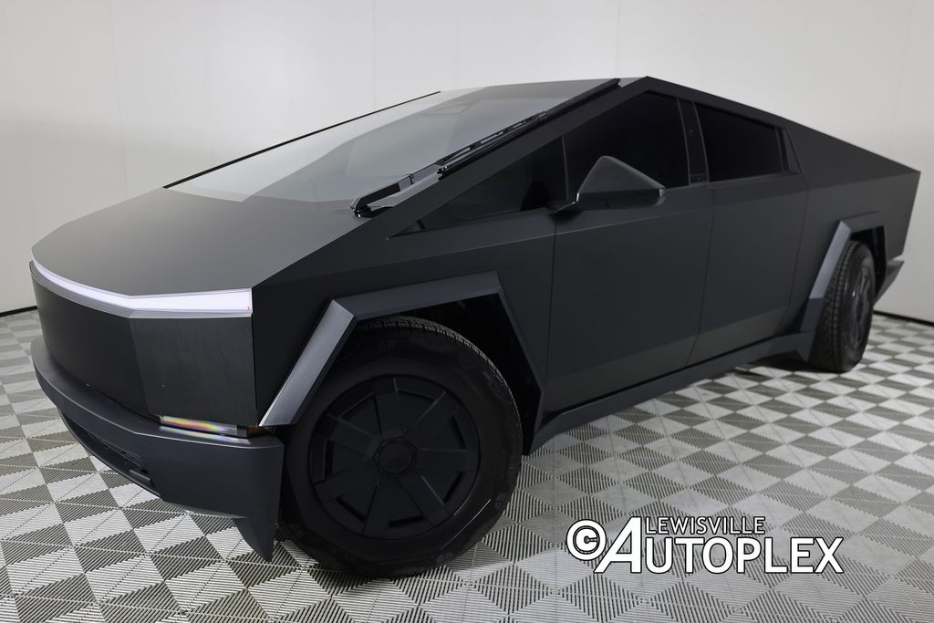 Matte Black Wrap 2024 Tesla Cybertruck Pickup Truck All-Wheel Drive 1-Speed Automatic