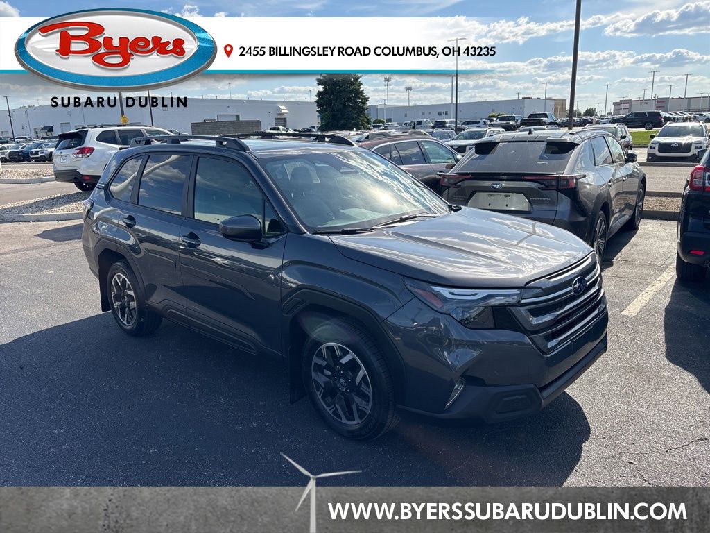 Magnetite Gray Metallic 2025 Subaru Forester Premium Crossover AWD SUV / Crossover All-Wheel Drive Continuously Variable Transmission