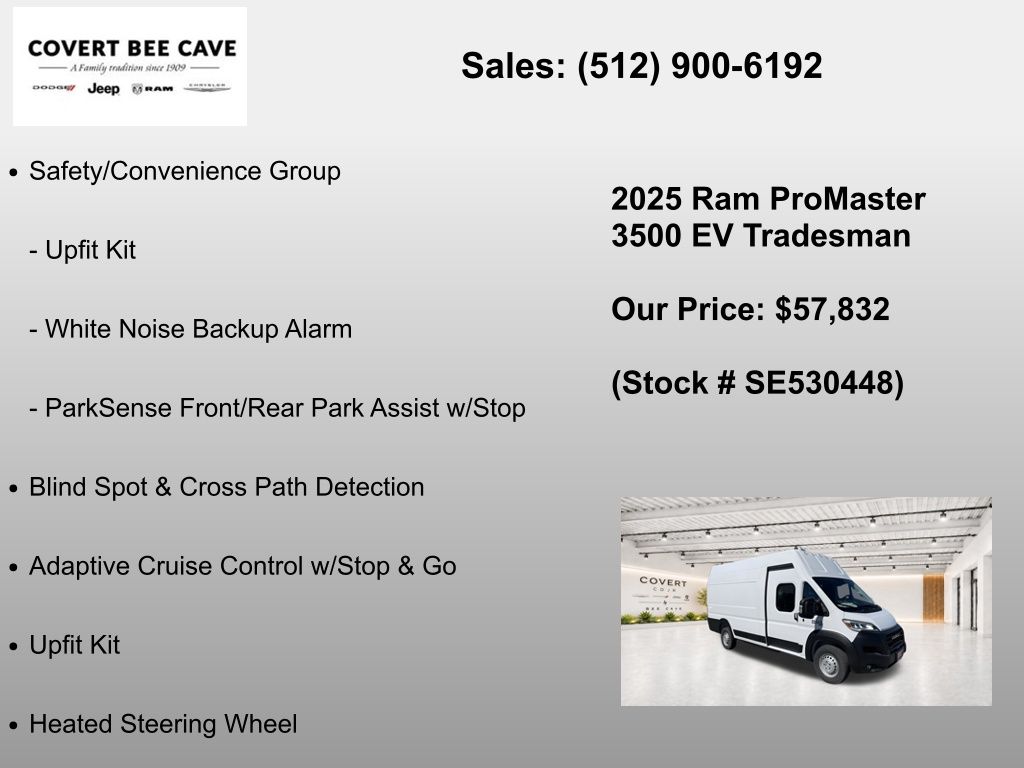 New Car 2025 Ram Promaster 3500 Ev  For Sale Under $60,000 In Austin, Texas