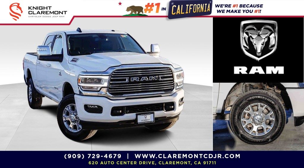 Bright White Clearcoat 2024 RAM 2500 Pickup Truck Four-Wheel Drive 6-Speed Automatic