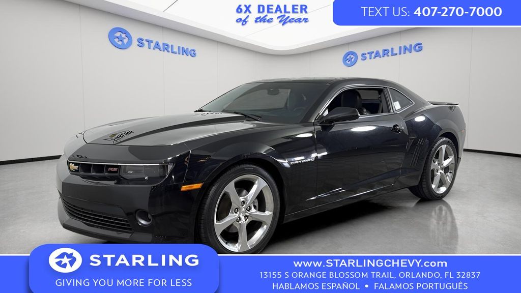 Black 2014 Chevrolet Camaro 2LT Coupe RWD Coupe Rear-Wheel Drive 6-Speed Automatic