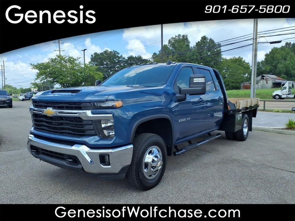 Lakeshore Blue Metallic 2025 Chevrolet Silverado 3500HD Pickup Truck Four-Wheel Drive Automatic