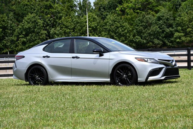 Celestial Silver Metallic 2023 Toyota Camry Hybrid Sedan Front-Wheel Drive Continuously Variable Transmission