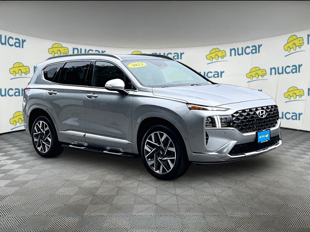 Shimmering Silver Pearl 2023 Hyundai Santa Fe SUV / Crossover All-Wheel Drive Automatic
