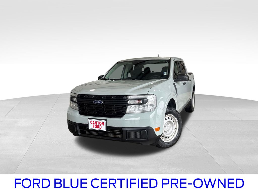Cactus Gray 2023 Ford Maverick XL SuperCrew AWD Pickup Truck All-Wheel Drive 8-Speed Automatic