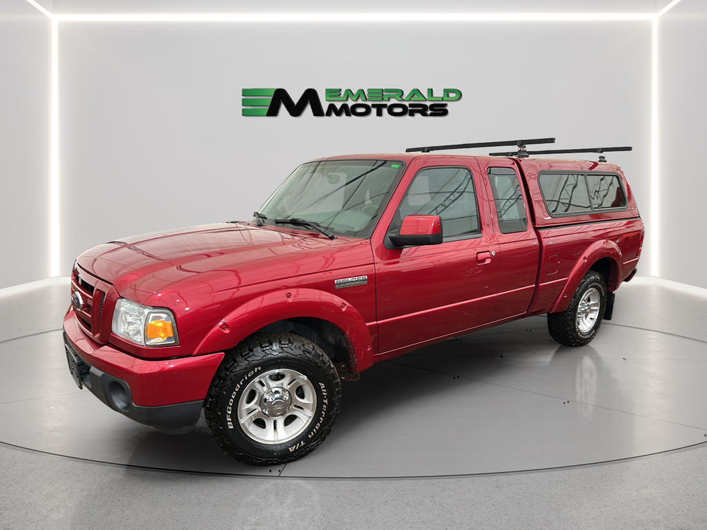 Red 2011 Ford Ranger Sport SuperCab 4-Door Pickup Truck 4X2 5-Speed Automatic Overdrive