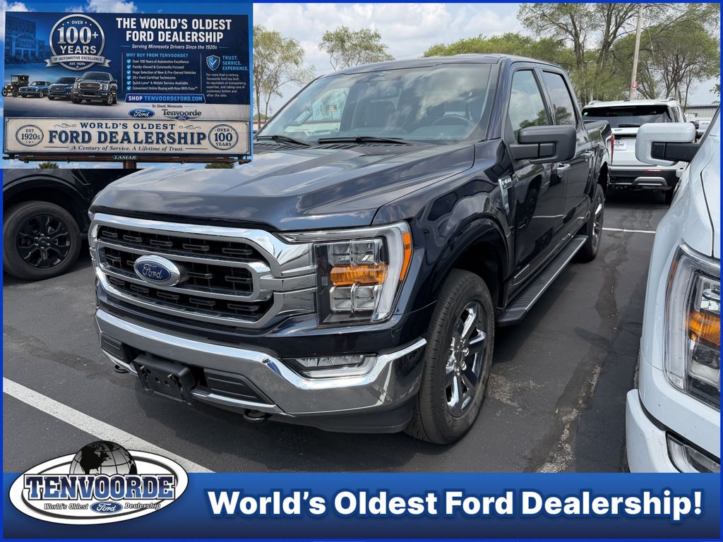 Blue Metallic 2023 Ford F-150 Pickup Truck Four-Wheel Drive Automatic
