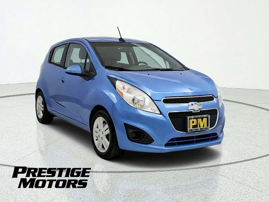 Denim Metallic 2013 Chevrolet Spark Hatchback Front-Wheel Drive 4-Speed Automatic